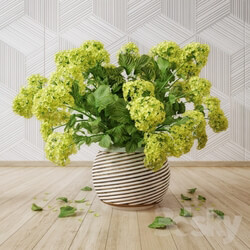 Plant - Petals flower vase golden 