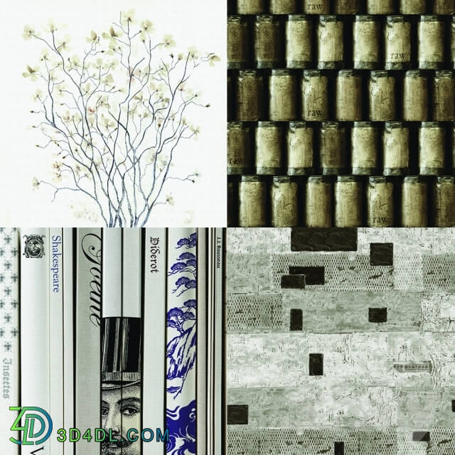 Wall covering - Wall _deco - Contemporary Wallpaper Pack 41