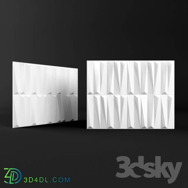 3D panel - Glass 3d panel _bamboo_