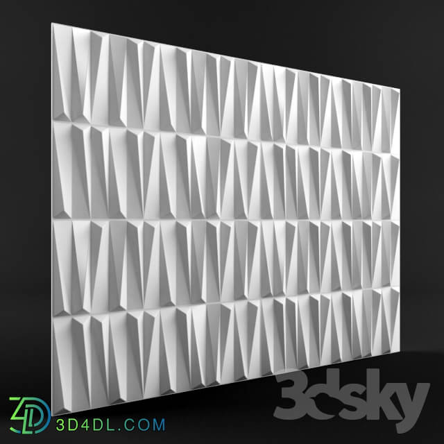 3D panel - Glass 3d panel _bamboo_