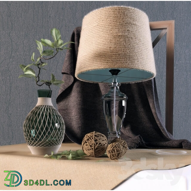 Decorative set - Decorative set with lamp