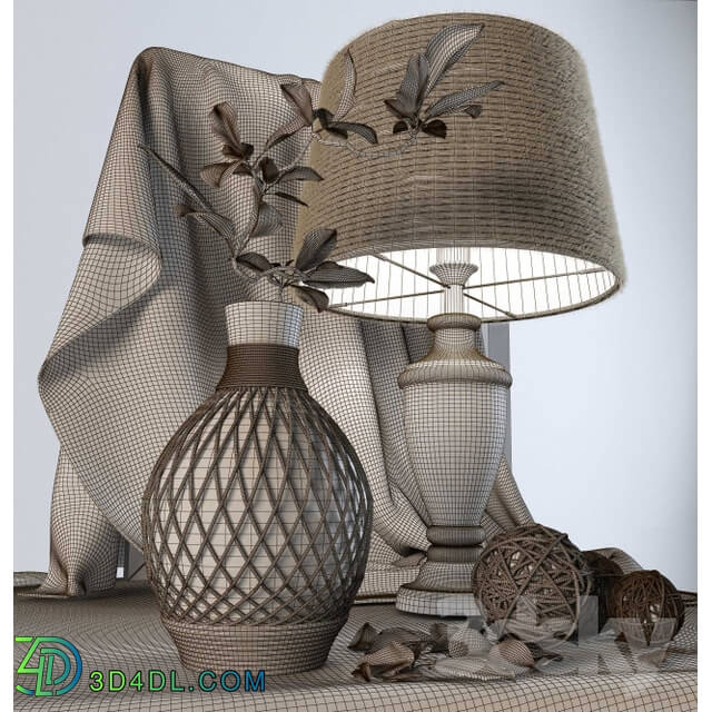 Decorative set - Decorative set with lamp
