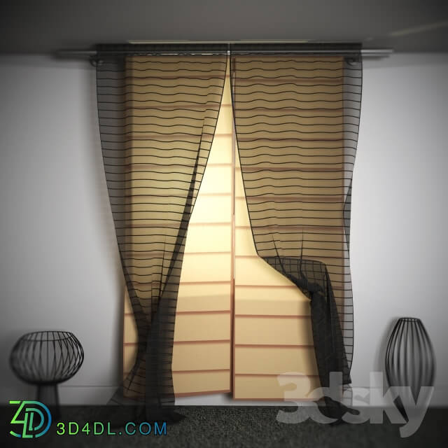 Curtain - Japanese tulle mesh