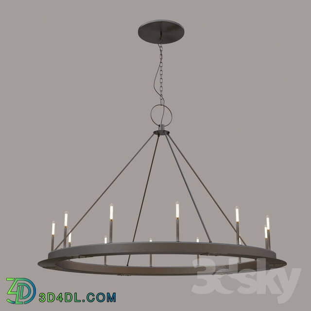 Ceiling light - minimalist iron ring chandelier