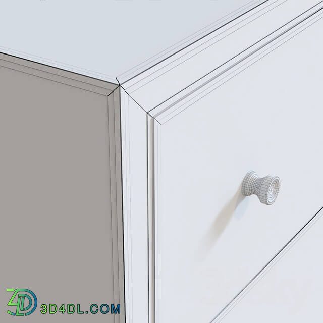 Sideboard _ Chest of drawer - RH STRAND MIRRORED 6-DRAWER LOW WIDE DRESSER