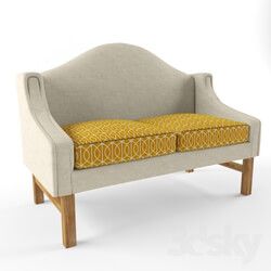 Sofa - Sofa with curved back 