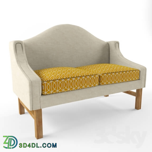 Sofa - Sofa with curved back