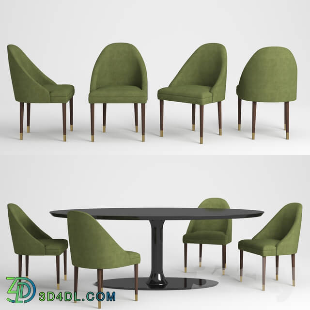 Table _ Chair - Estoril Chair _ Egg Dining Table