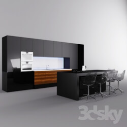 Kitchen - Kitchen black_ glossy 