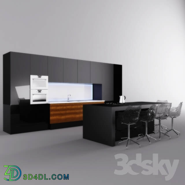 Kitchen - Kitchen black_ glossy