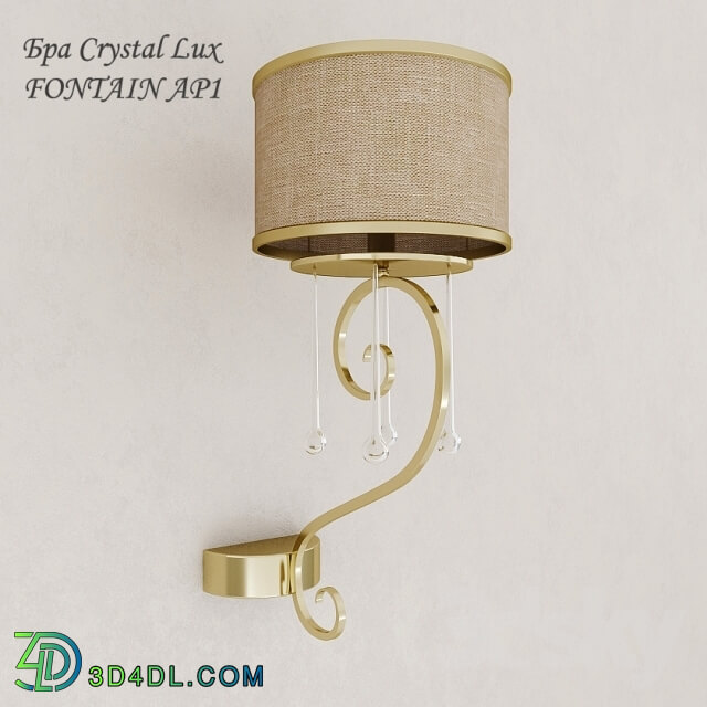 Wall light - Sconce Crystal Lux FONTAIN AP1