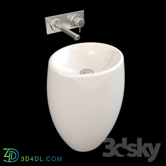 Wash basin - Scarabeo Moai 8603