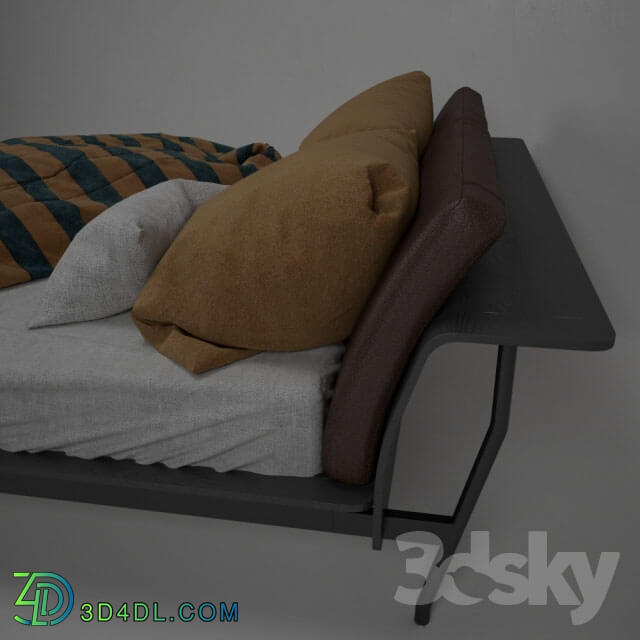 Bed - Factory Cassina. Bed L41 Sled.