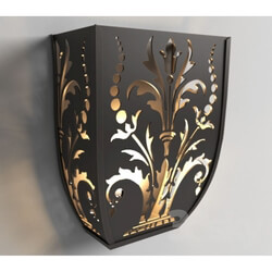 Wall light - Iron sconces with the stencil 