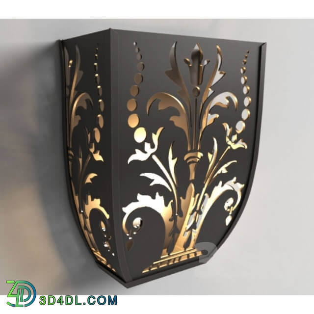 Wall light - Iron sconces with the stencil