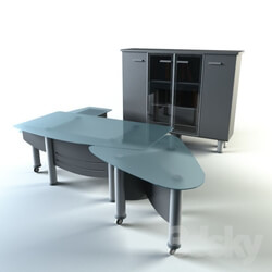 Office furniture - Desk_ chest of drawers_ _Columbus_ Full Mobili 