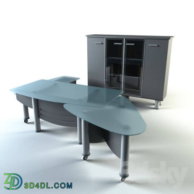 Office furniture - Desk_ chest of drawers_ _Columbus_ Full Mobili