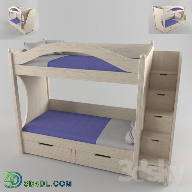 Bed - children_s bunk bed-2