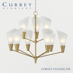 Ceiling light - Chandelier Currey _amp_ Company Cornet Chandelier 