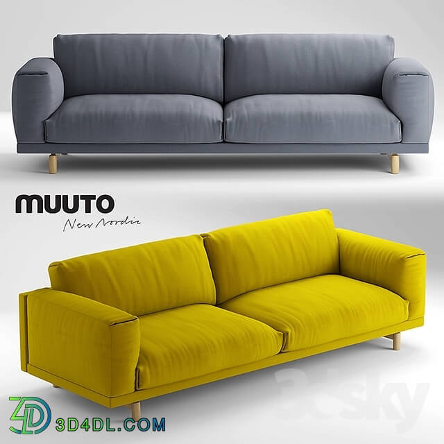 Sofa - Muuto rest Sofa 3 seater sofa