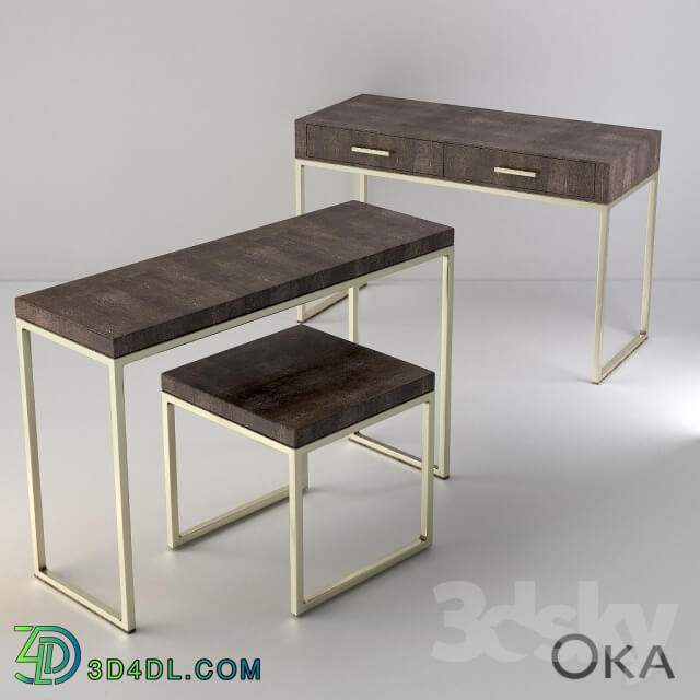 Sideboard _ Chest of drawer - the loft furniture Oka series FAUX SHAGREEN and RIVULET