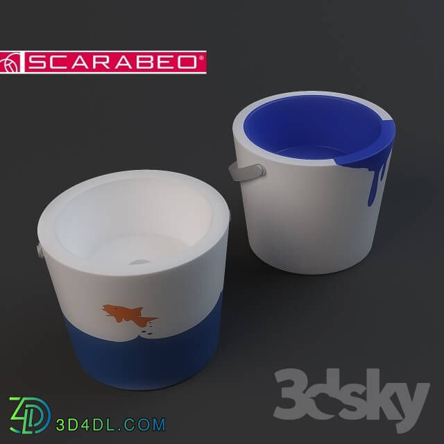 Wash basin - BUCKET wash basin by scarabeo