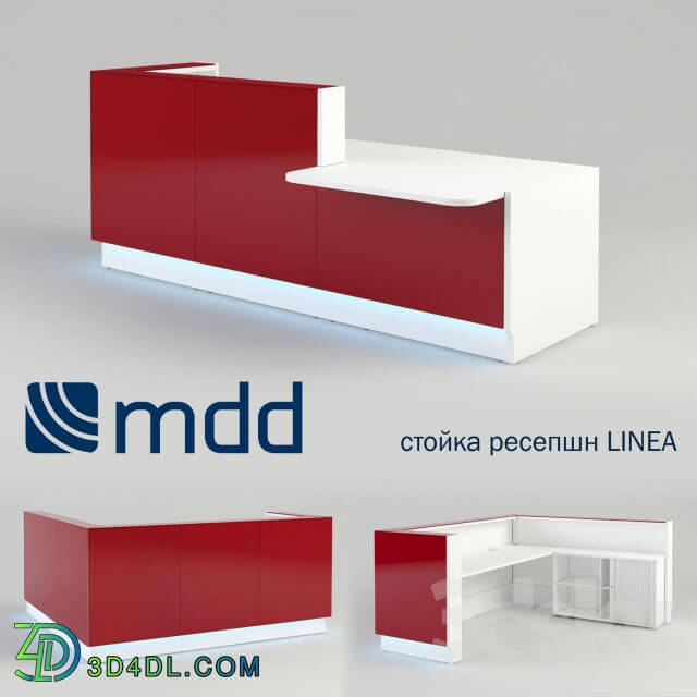 Office furniture - Reception desk LINEA_ MDD