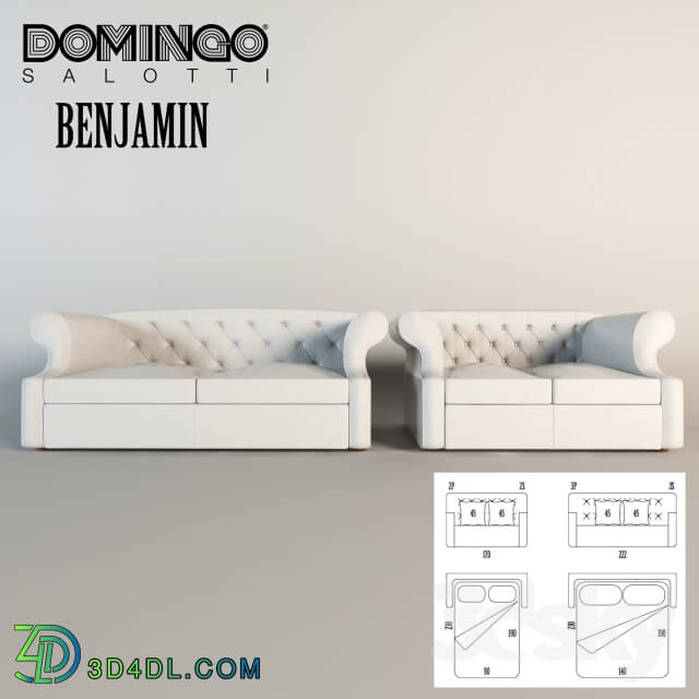 Sofa - Domingo Salotti - Benjamin in 1700 and 2200