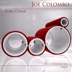 Arm chair - Tube-Chair by Joe Colombo 