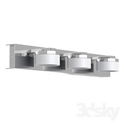 Wall light - 94653 LED sconce ROMENDO_ 3x4_5W _LED__ IP44_ L450_ steel_ chrome _ plastic_ transparent_ frosted 