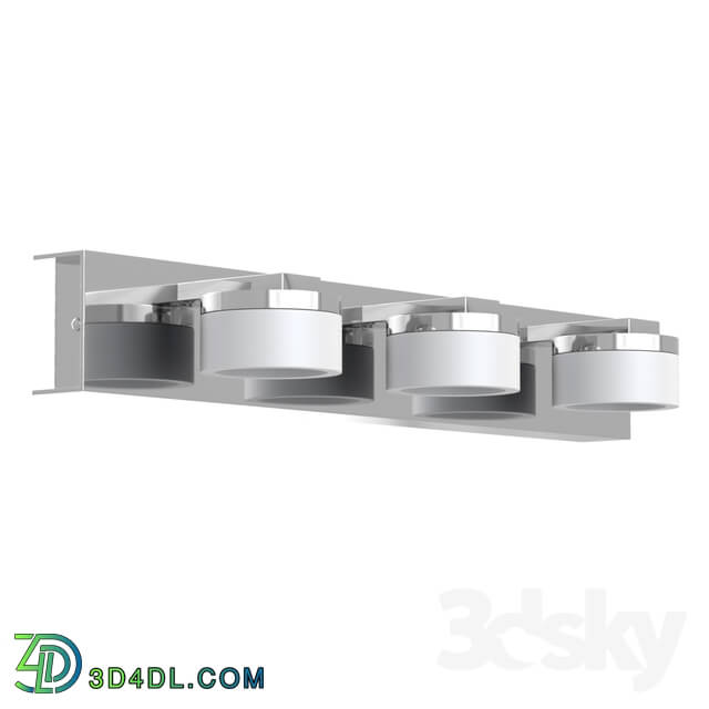 Wall light - 94653 LED sconce ROMENDO_ 3x4_5W _LED__ IP44_ L450_ steel_ chrome _ plastic_ transparent_ frosted