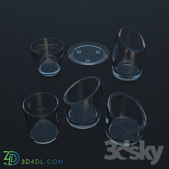Other decorative objects - Glass candle holders _ Candles