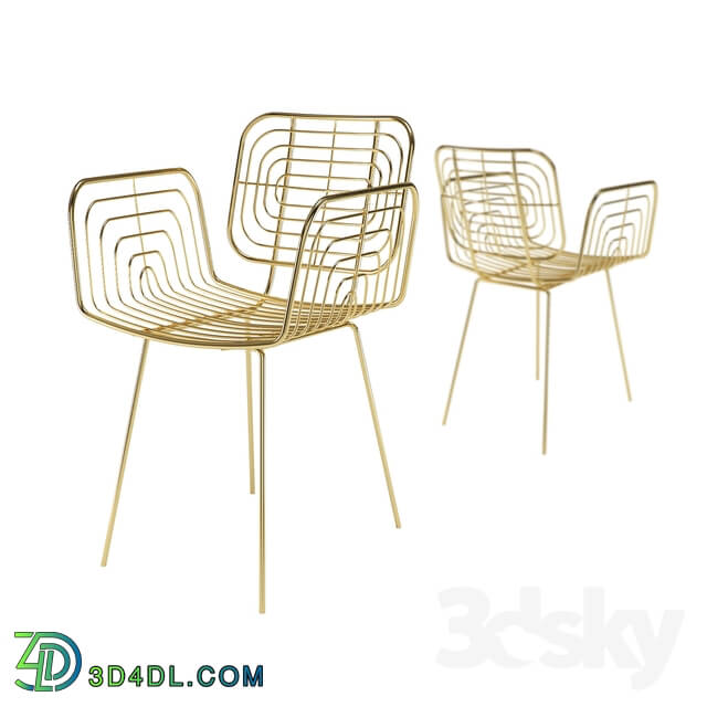 Chair - Pols Potten Boston Gold