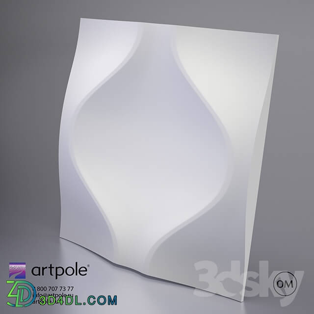 3D panel - 3d plaster panel Soul of Artpole