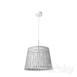 Ceiling light - 96184 Suspension SENDERO 1X60W _E27__ steel _ white _ wood _ white 