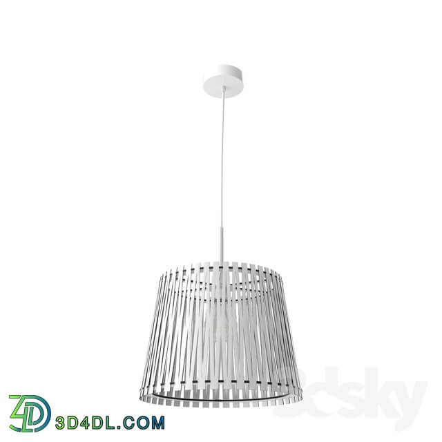 Ceiling light - 96184 Suspension SENDERO 1X60W _E27__ steel _ white _ wood _ white