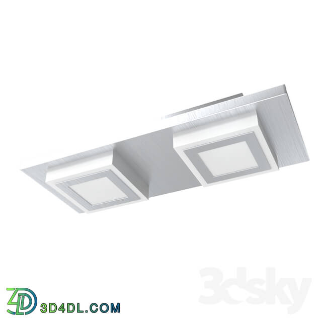 Ceiling light - 94506 LED downlight is present in the ceiling. MASIANO_ 2x3_3W _LED__ 250x100_ aluminum matt _ plastic_