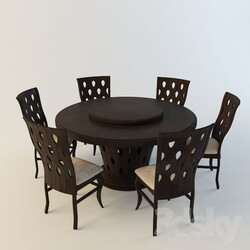 Table _ Chair - Dining group EVANA 