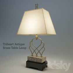 Table lamp - Triheart Antique Brass Table Lamp 