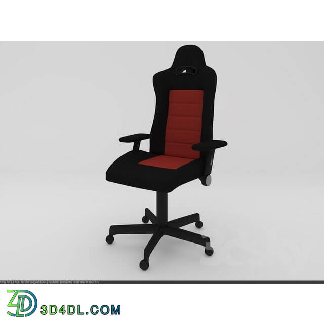 Office furniture - Armchair black-red