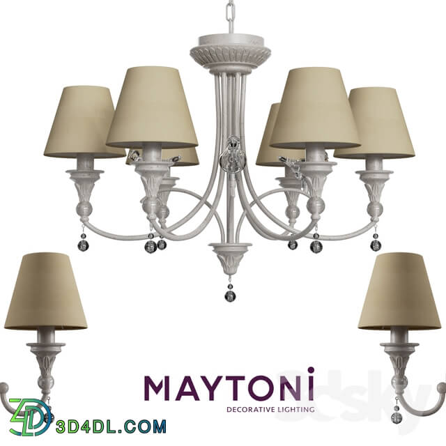 Ceiling light - Chandelier Maytoni Torino ARM139-06-W