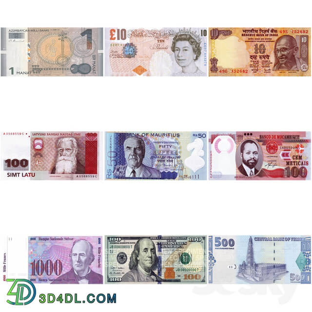 Miscellaneous - countries money
