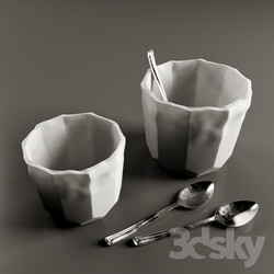 Tableware - Glasses And Spoons 