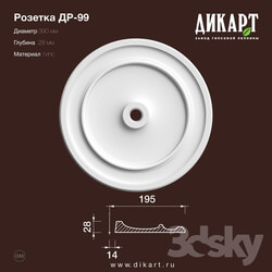 Decorative plaster - www.dikart.ru Dr-99 D390x28mm 7.6.2019 