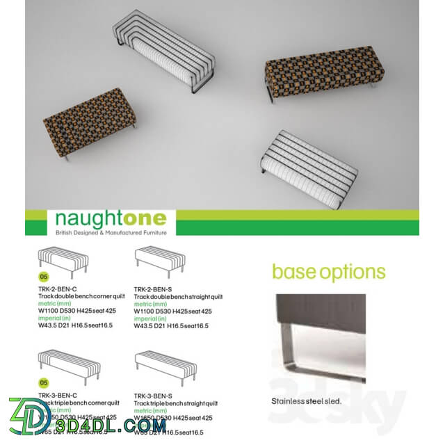 Other soft seating - Naughtone Track Bench