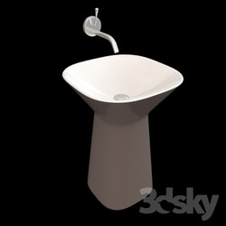 Wash basin - Hidra ceramica_ Mister MR 15 Bianco _ Nero 