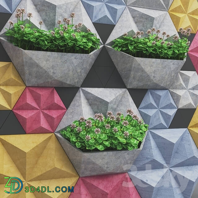 Other decorative objects - planter wall panel