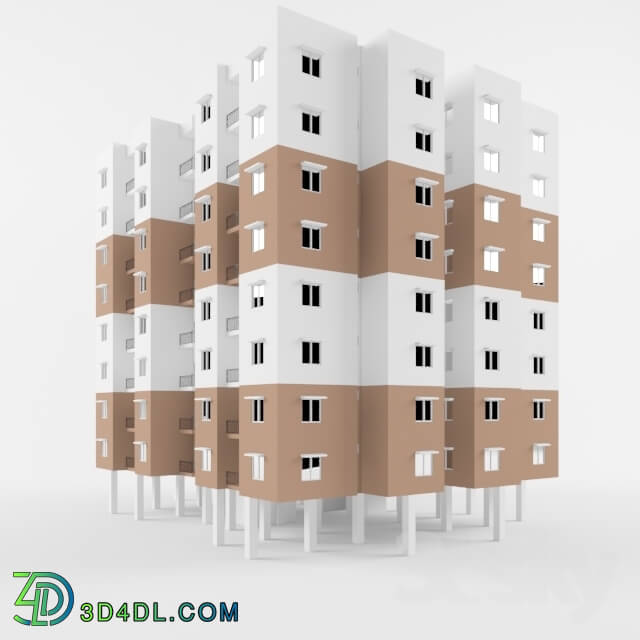 Building - 3BHK Multi-storey residential Apartment