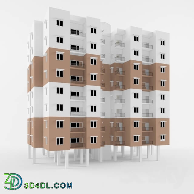 Building - 3BHK Multi-storey residential Apartment