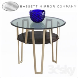 Table - Bassett Mirror Cornell Round End Table 